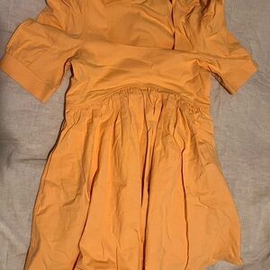 Vici yellow gold bubble sleeve dress